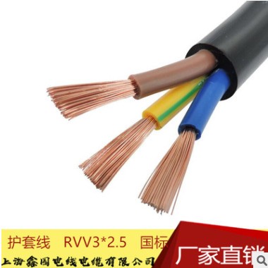 RVV4*2.5 H05VV-K RVVP2*1国标电源线屏蔽护套线上海电缆厂家直销图2