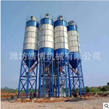 大型散装水泥仓 物料储料罐 100吨立式粉煤灰储罐砂浆罐厂家直供图2
