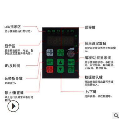 厂家现货金健悦三相变频器380V 1.5KW电机调速器国产通用简易型图3