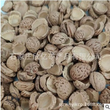 欣亿公司核桃壳果壳10-20目核桃壳颗粒砂过滤材料橄榄壳耐磨材料图3