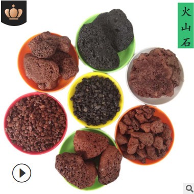 厂家供应火山石颗粒 多肉种植火山石 人工湿地水处理造景用火山岩图2