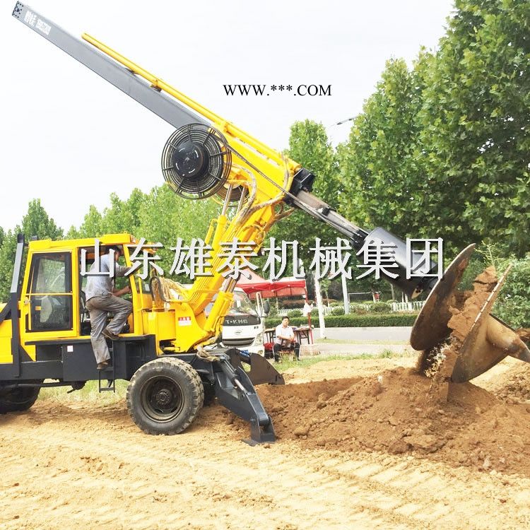 小型机锁杆旋挖钻机  3060旋挖钻机截齿  轮式工程打桩机性能稳定图1