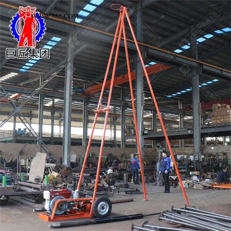 巨匠集团 SH30-2A型工程勘察钻机 冲击式砂金取样钻机 沙金矿探矿设备图1