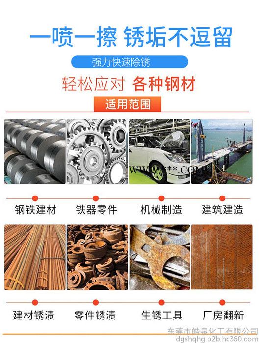 皓泉HQ-600 金属专用防锈剂常温水性金属防锈水钢铁件环保长期防锈处理液图3