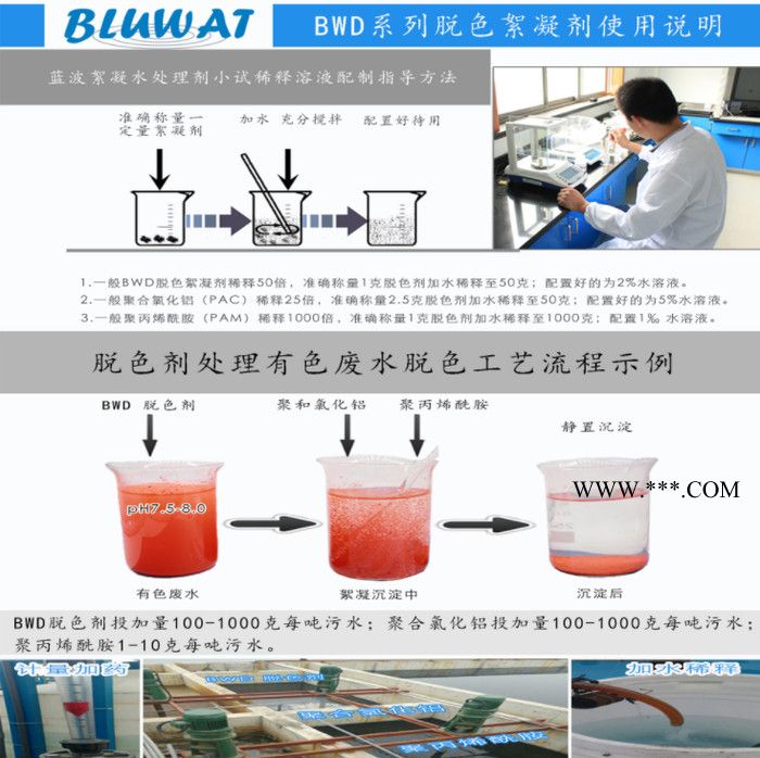 无锡蓝波牌BWD-03A版 脱色剂 印染废水脱色剂 焦化废水脱色剂 油墨废水脱色剂图5