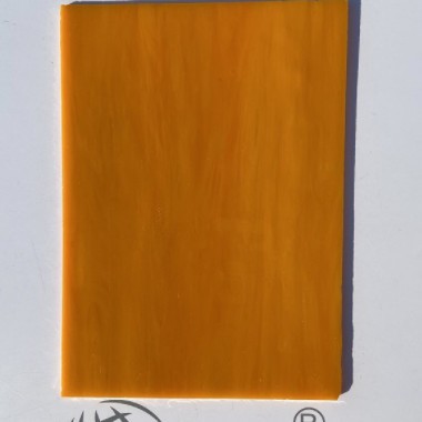 橙黄色教堂玻璃 装饰门窗灯具专用镶嵌类热熔彩色玻璃 【B71-1】